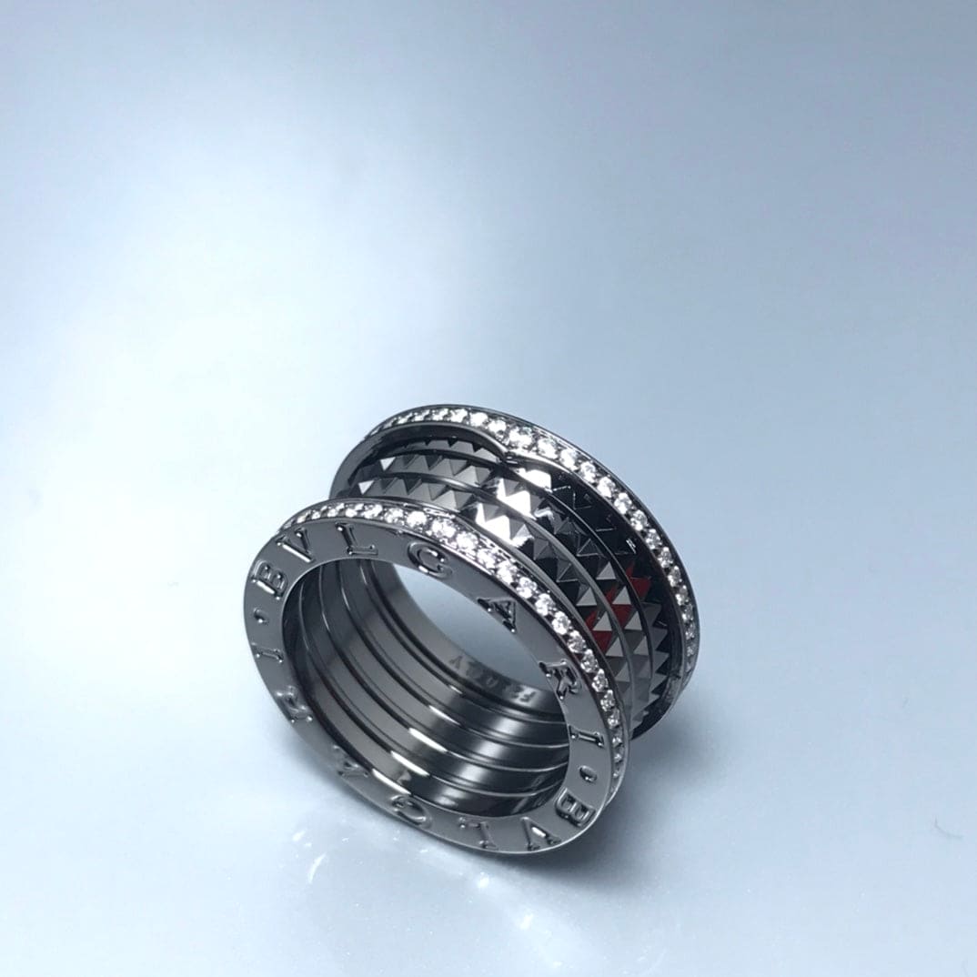 18K B.ZERO1  Black Ceramic Ring