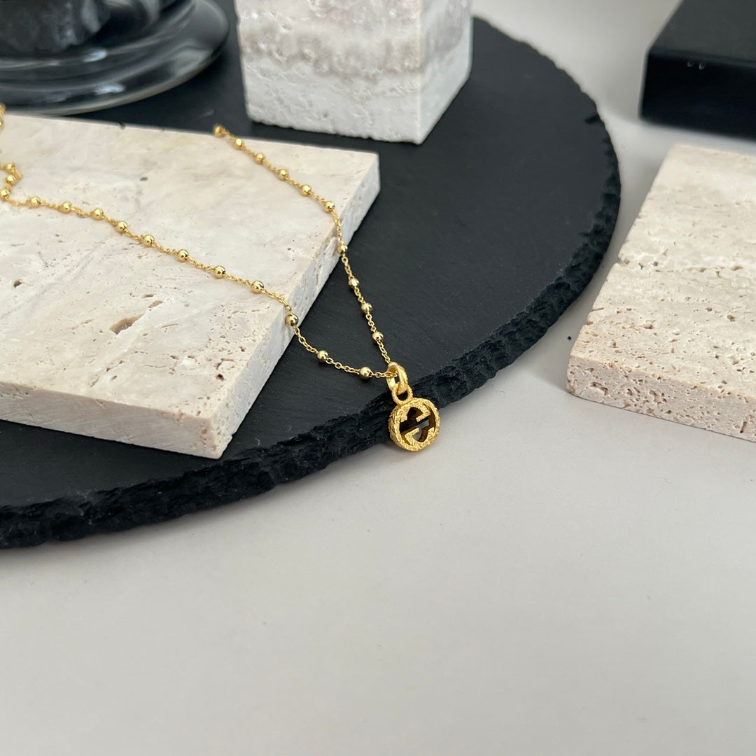 18K Double G Interlocking G Necklace