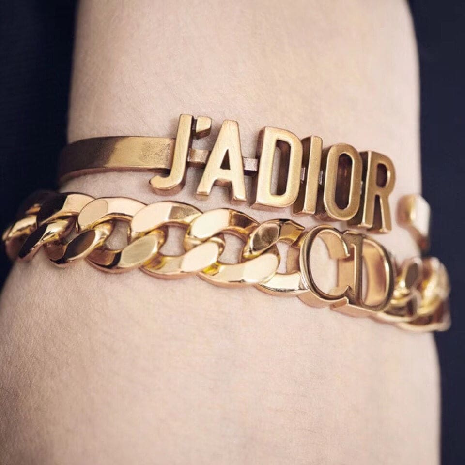 18K CD J’adior Open Cuff Bracelet