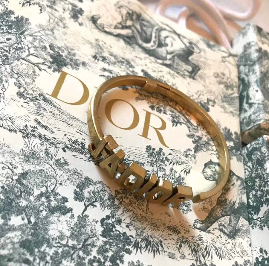 18K CD J’adior Open Cuff Bracelet