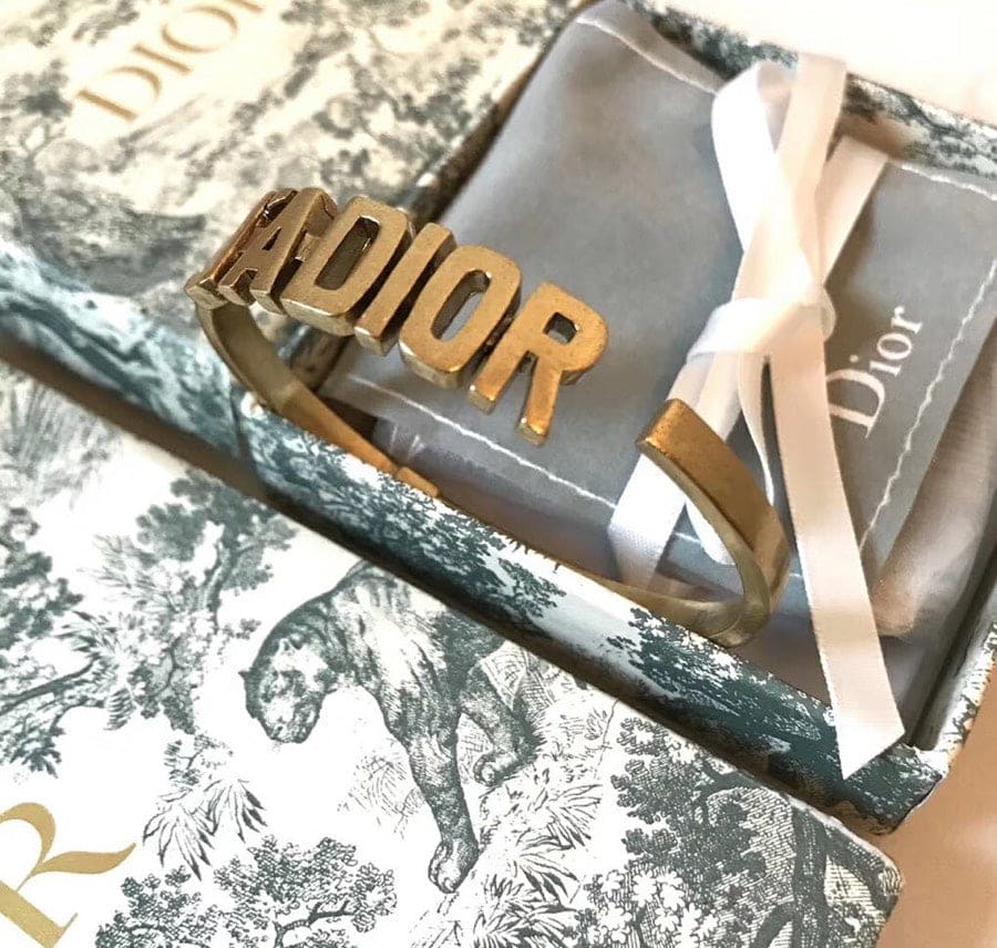 18K CD J’adior Open Cuff Bracelet