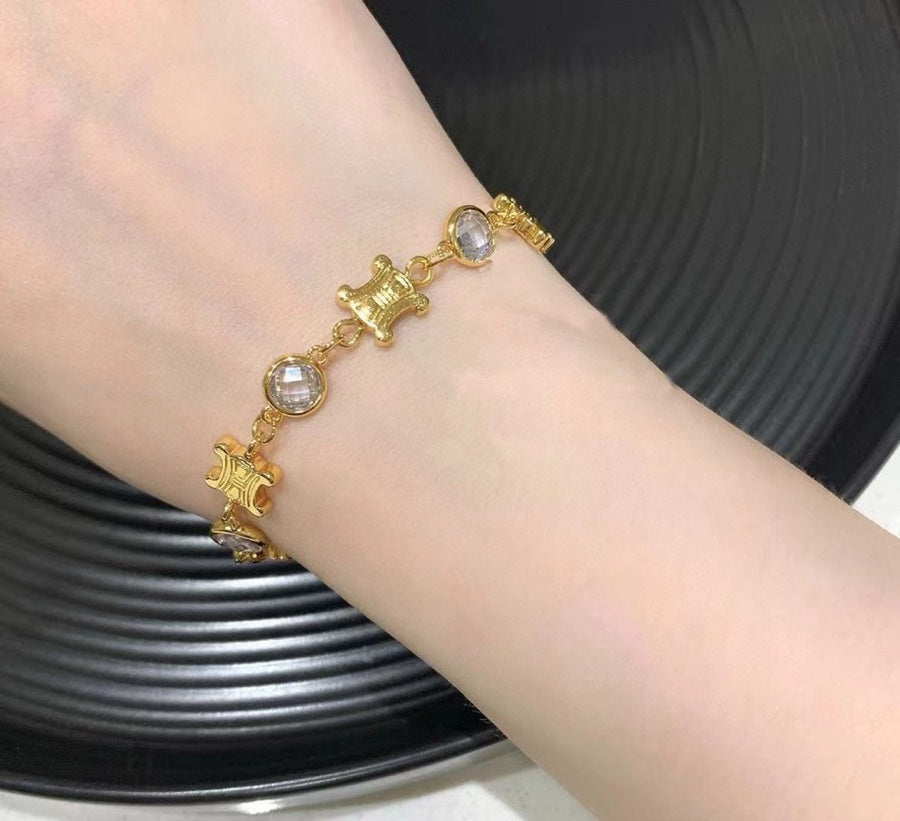 Bracelet Cristaux Triomphe 18K