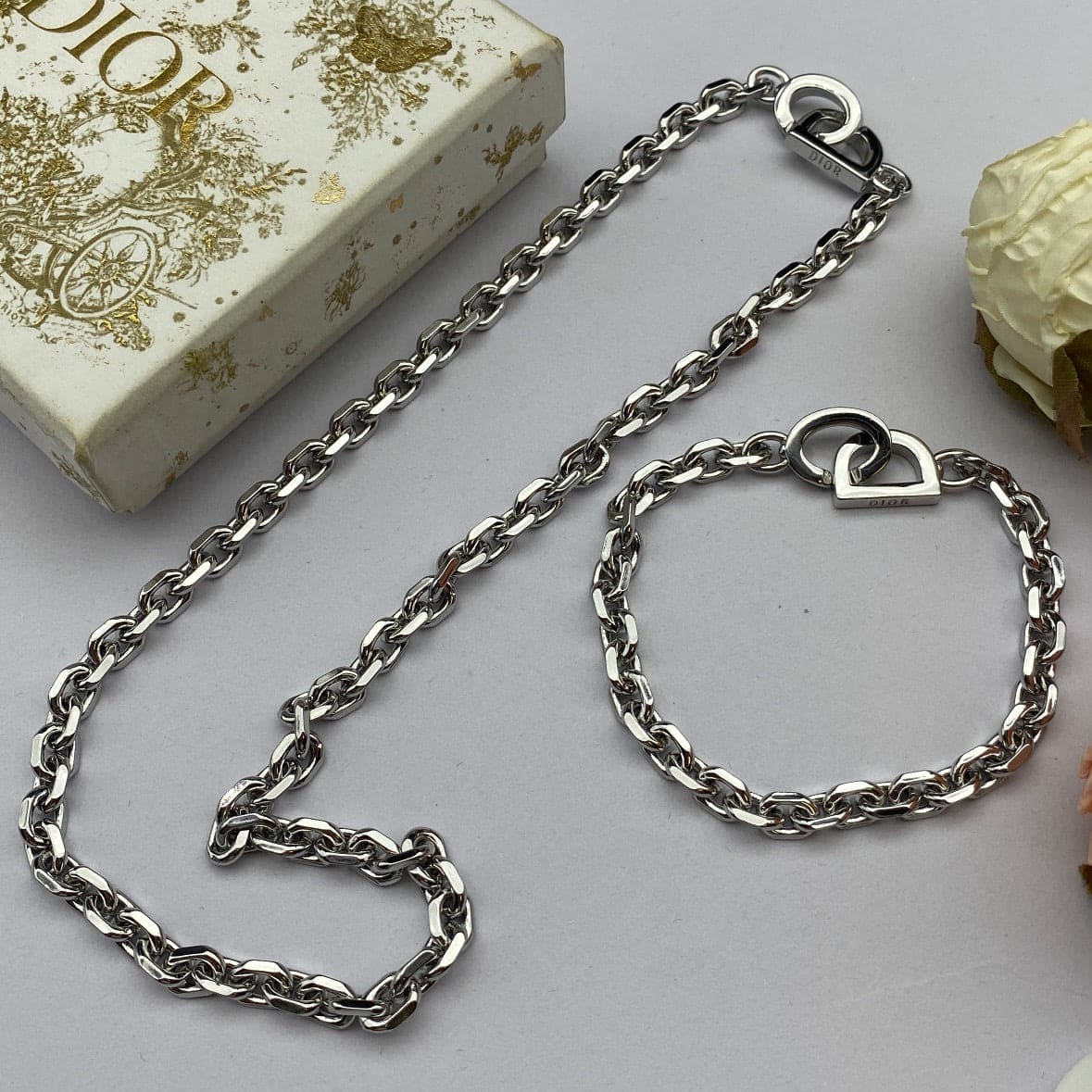 18K CD Lock Necklace