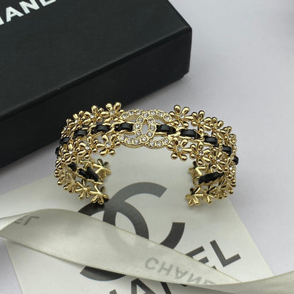 18K CC 2023 Black Cuff Bracelet