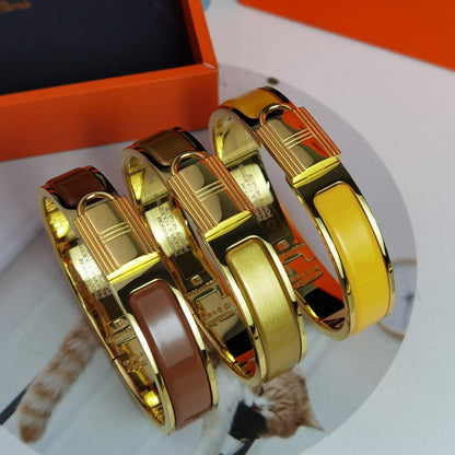 Bracelet Clic Cadenas Orange H 18 carats