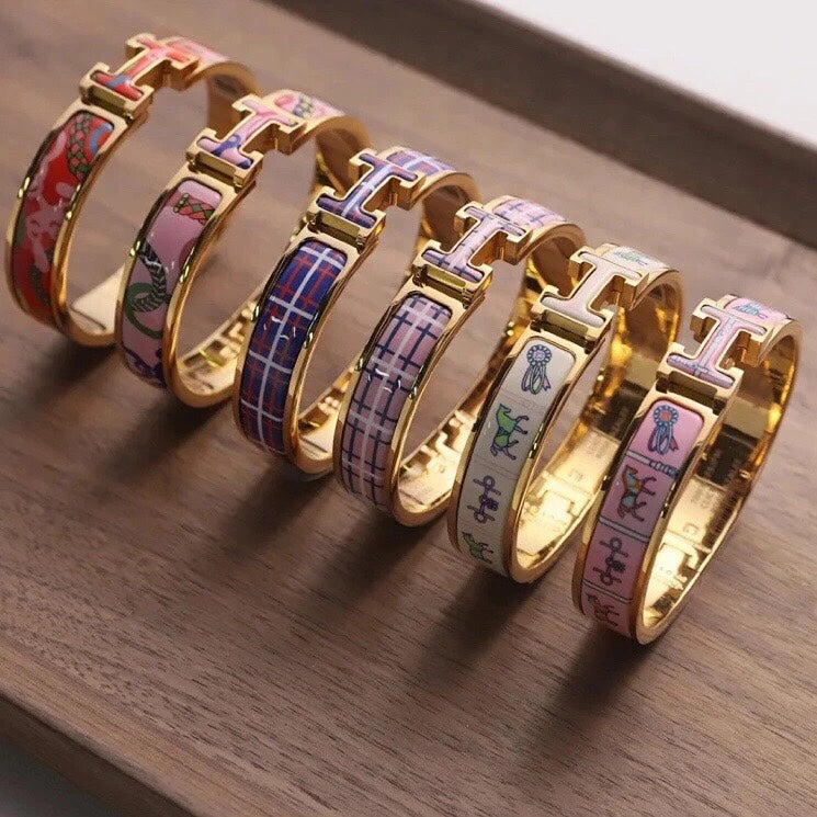 Bracelet Clic H Panoplie Equestre Rouge 18K