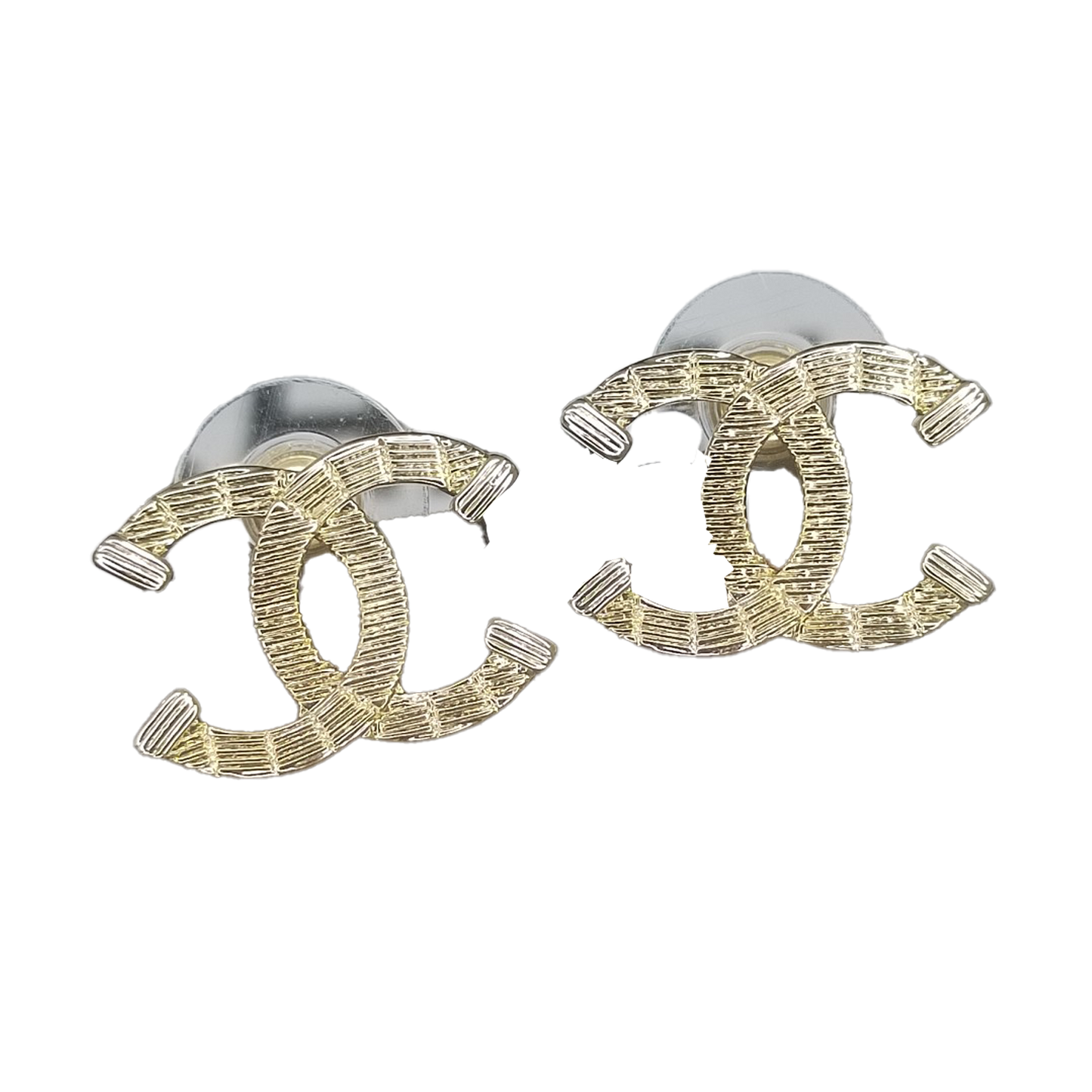 18k Chanel Classic CC Earrings