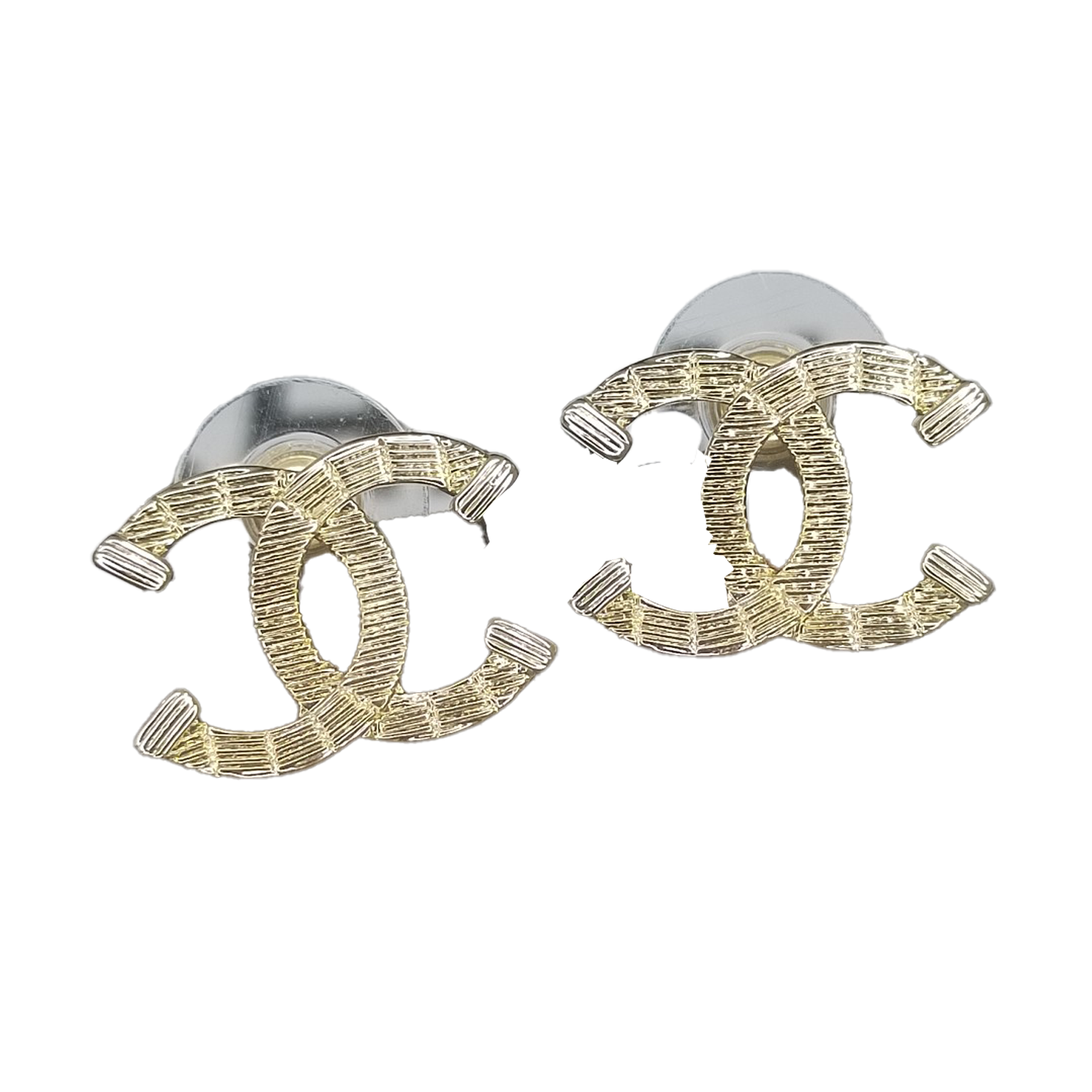 18k Chanel Classic CC Earrings