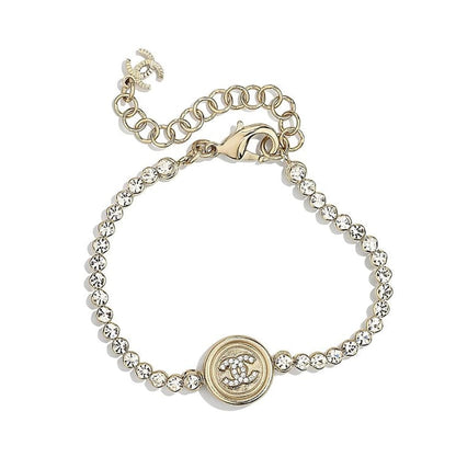 18K CHANEL Diamonds CC Bracelet