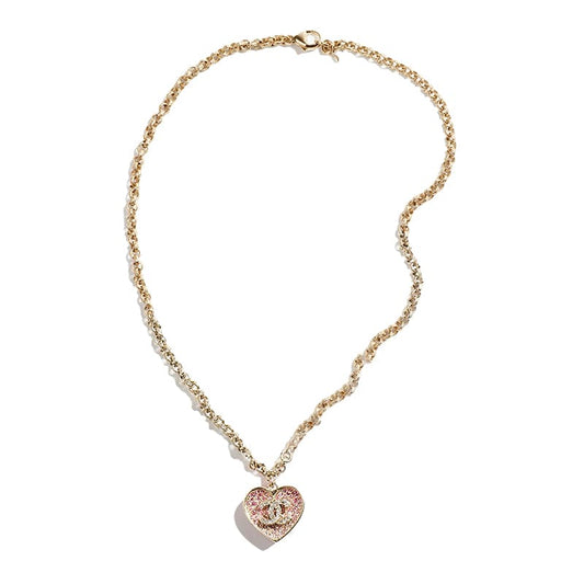 18K CHANEL CC Pink Diamonds Necklace