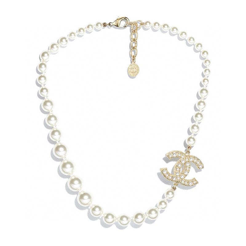 18K CHANEL PEARL CC 100TH ANNIVERSARY Necklace