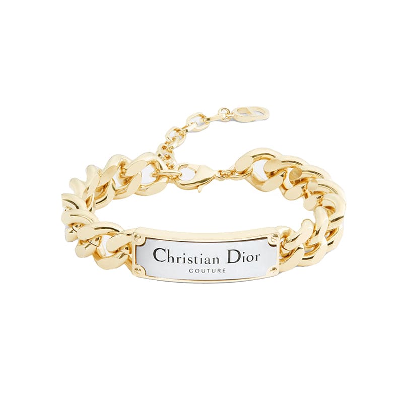 18K Gold Dior Couture Link Chain Bracelet