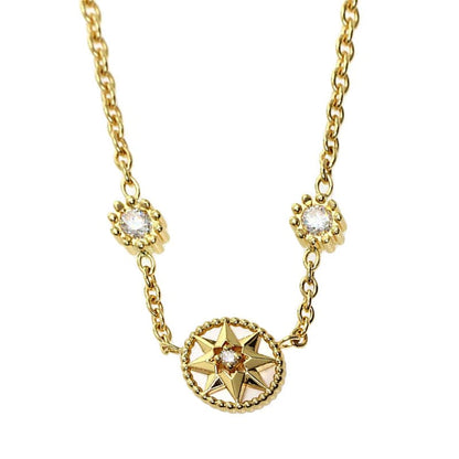 18K Dior Rose Des Vents Vintage Necklace