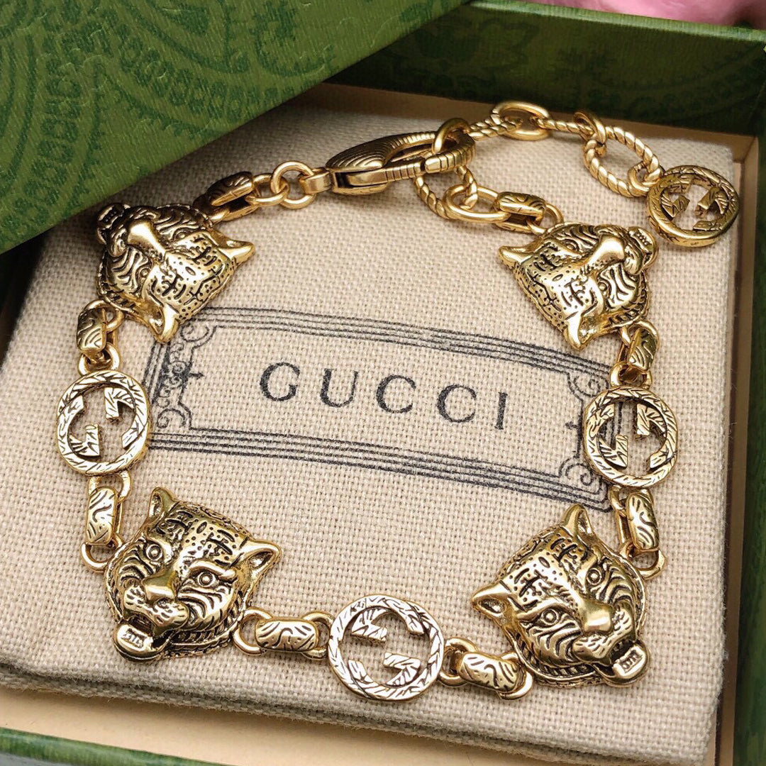 18K Gucci Tiger Bracelet