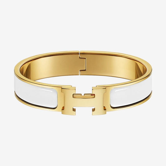 18K White Clic H Bracelet