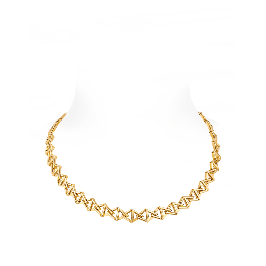 18K Louis Volt Curb Chain Necklace
