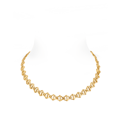 18K Louis Volt Curb Chain Necklace