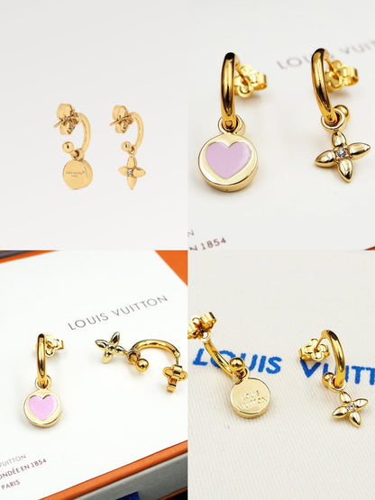 18K Louis Iconic Heart Earrings