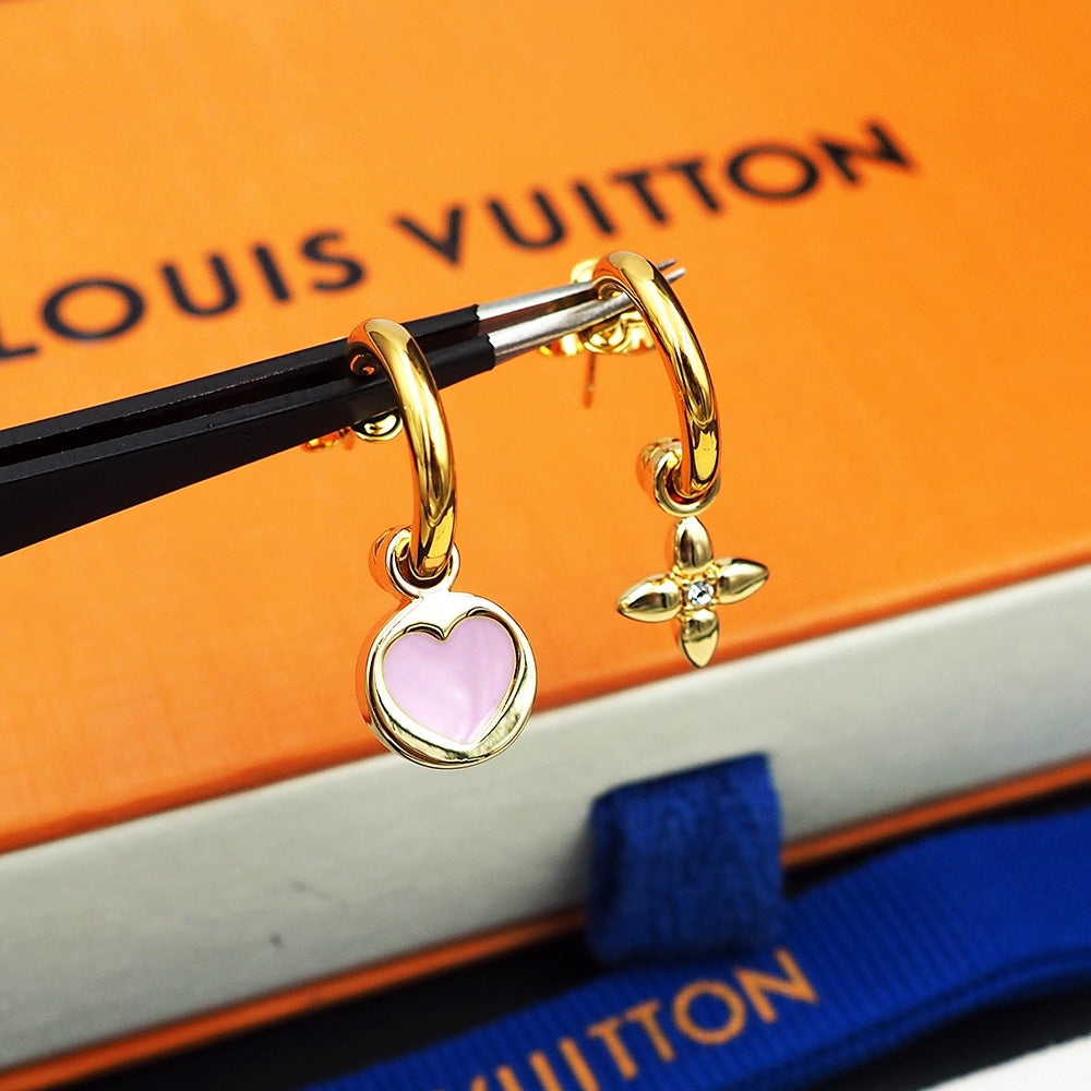 18K Louis Iconic Heart Earrings