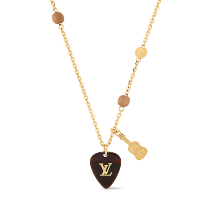 18K Louis Picks Pendant Necklace