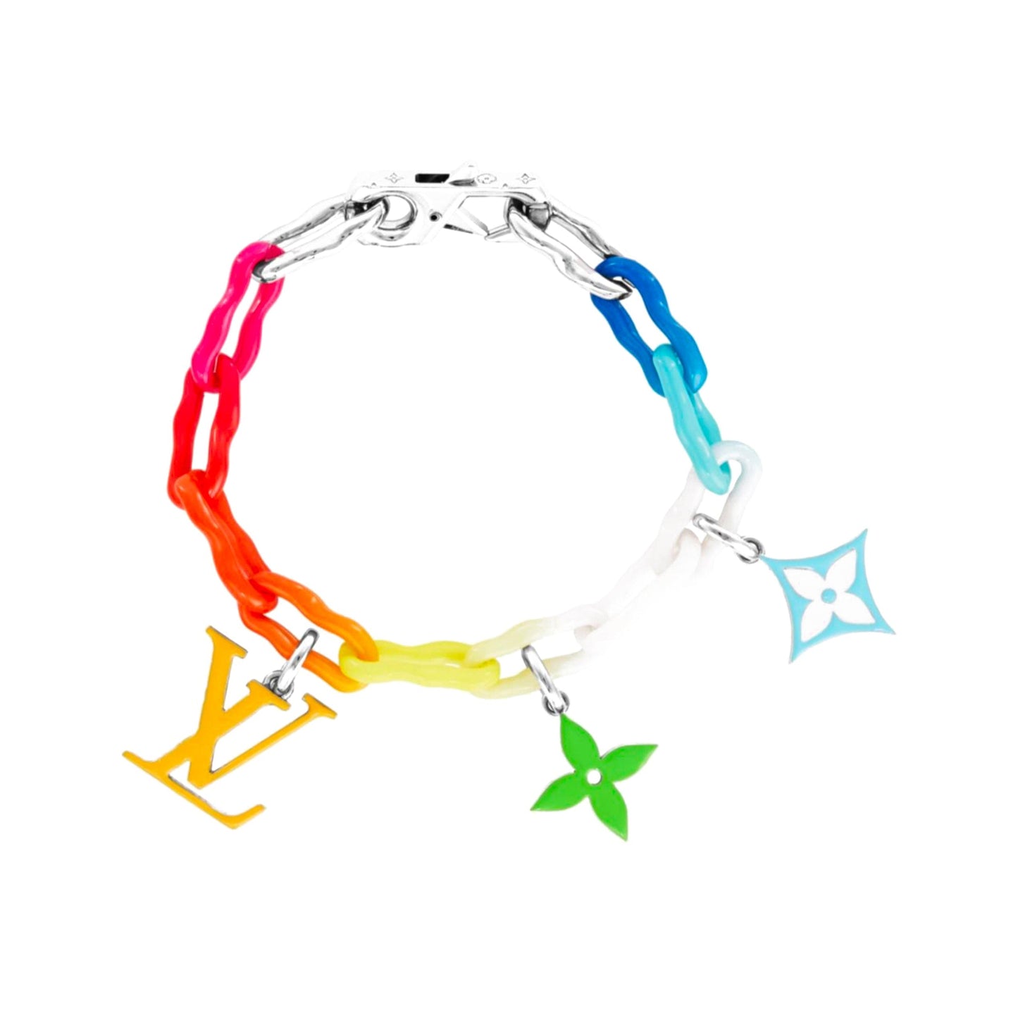 Bracelet chaîne en céramique Louis Rainbow 18 carats