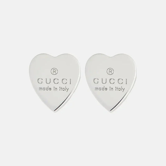 18k GUCCI Heart Earrings