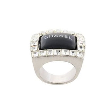 18K Chanel Vintage Rhinestone Ring