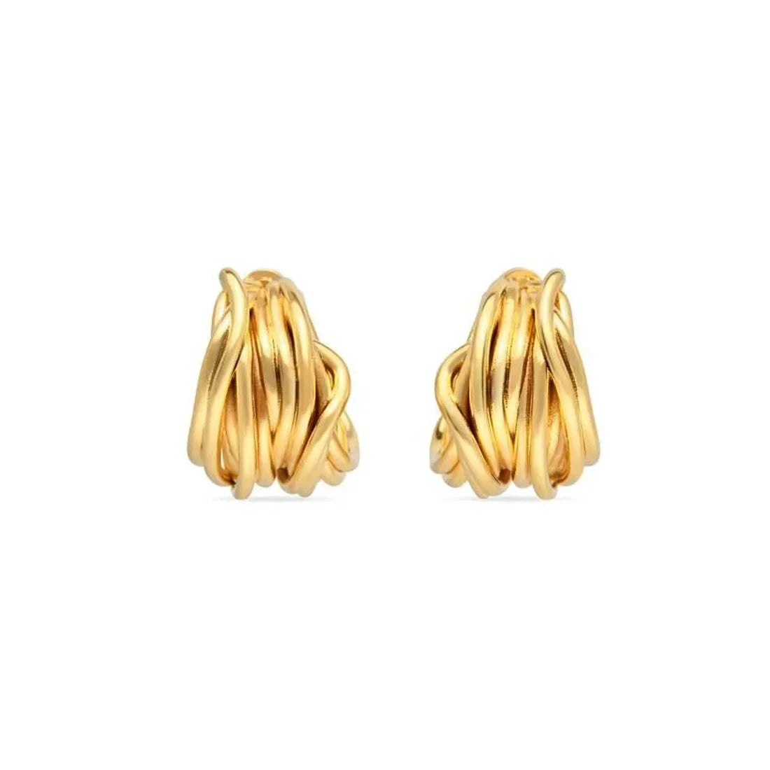 18K BB Wire Earrings