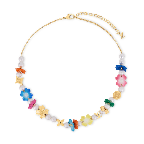 18K Louis Surfin' Flower Necklace