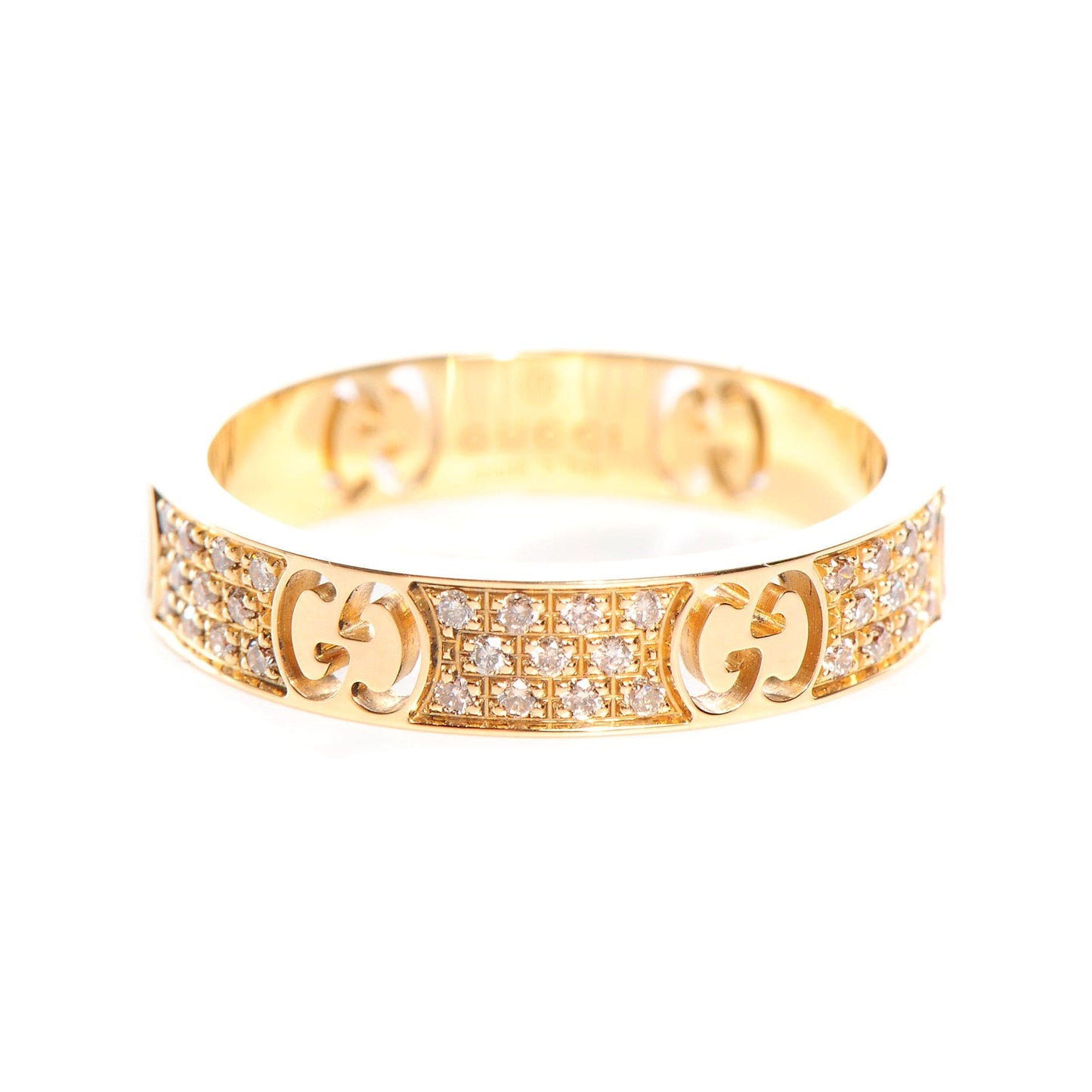 18K Gucci Icon Full Diamonds Ring