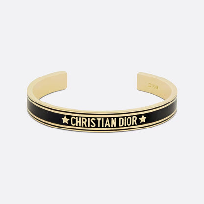 18K Dior Black Code Bangle Bracelet