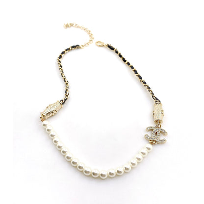 18K CHANEL CC Crystals Choker Necklace