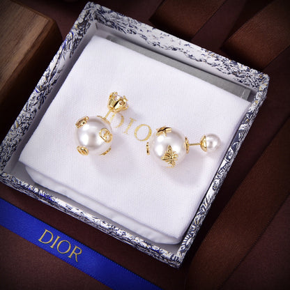 Boucles d'oreilles en perles CD Tribales 18 carats