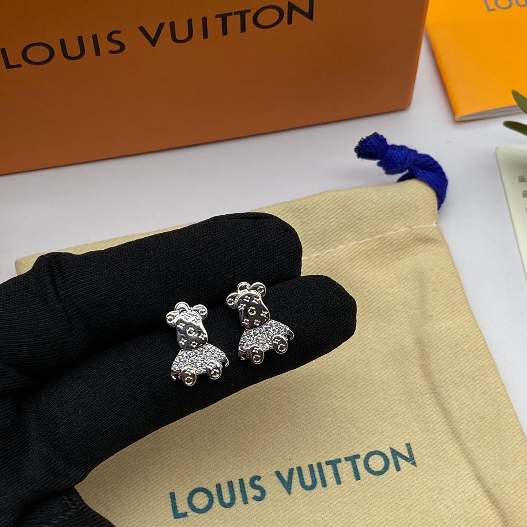 Boucles D'oreilles Ours Louis 18 Carats