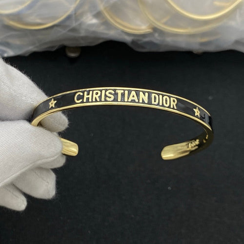 18K CD Black Gold Star Bracelet