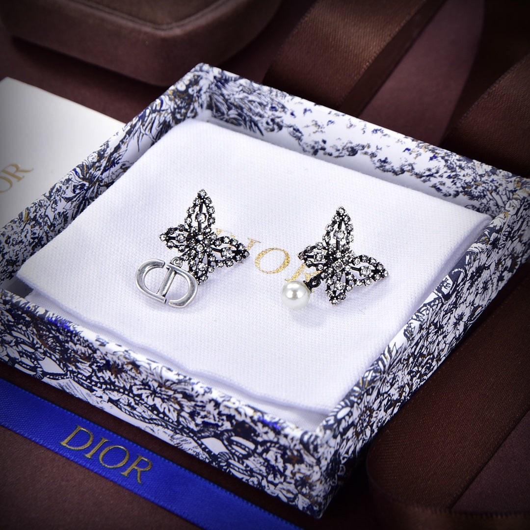 Boucles d'oreilles Papillon De Nuit CD 18K