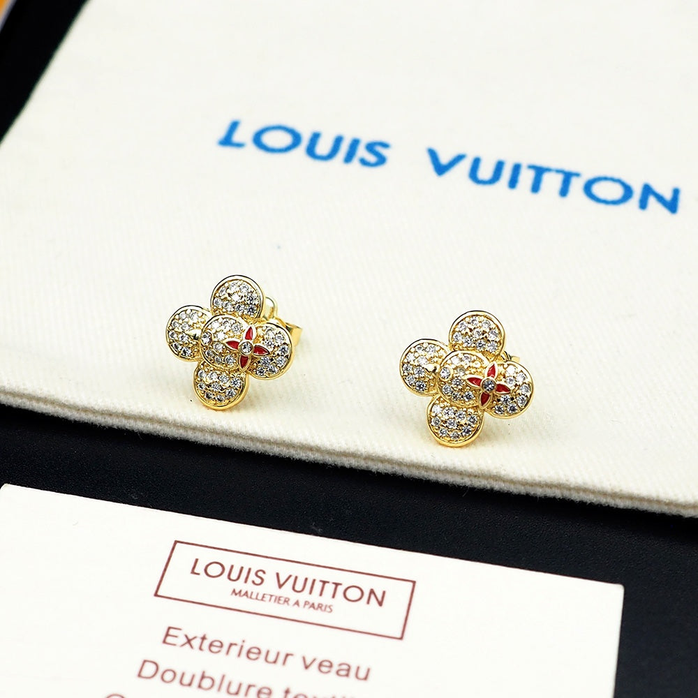 Boucles d'oreilles diamant Louis Vivienne 18 carats