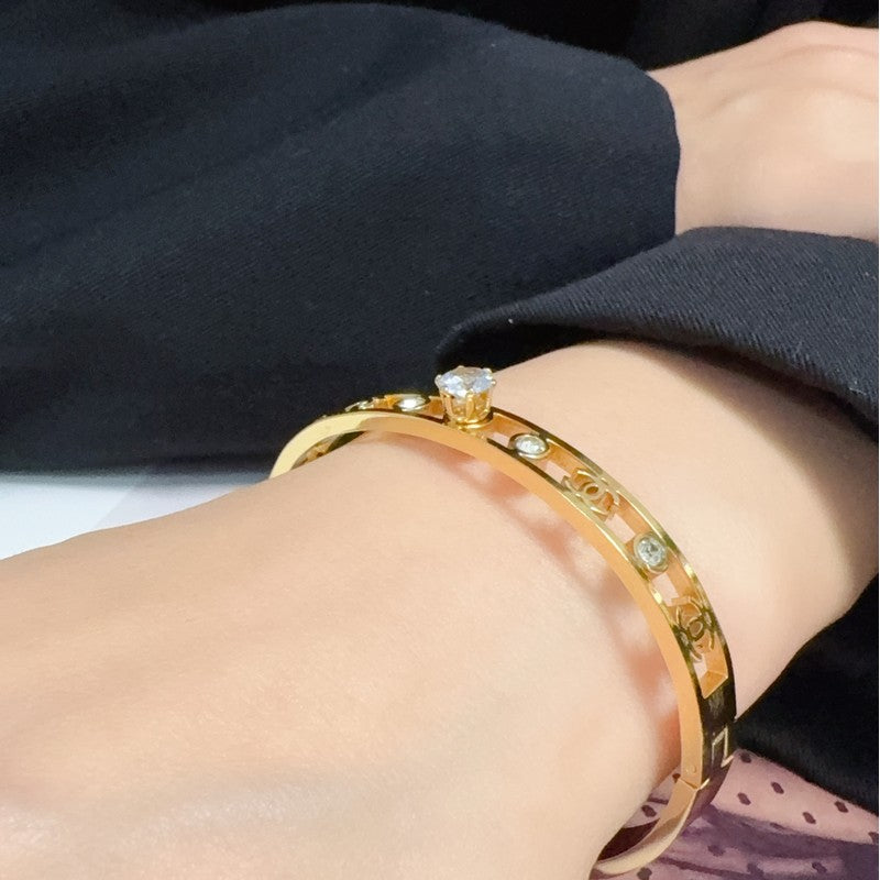 CC Diamond Gold Bracelet