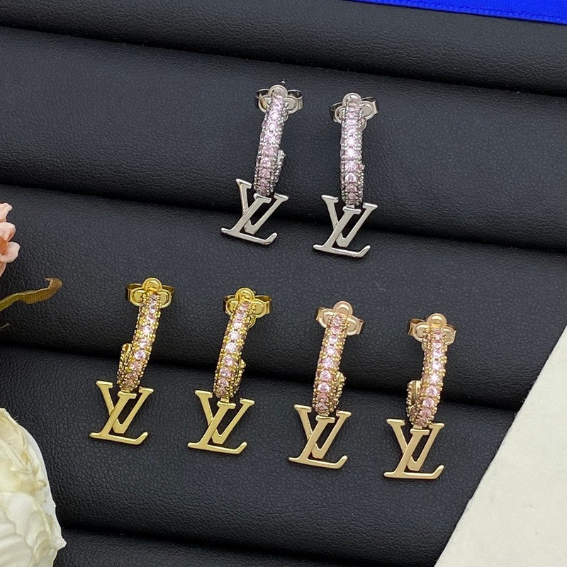 Louis Iconic Diamond Long Earrings