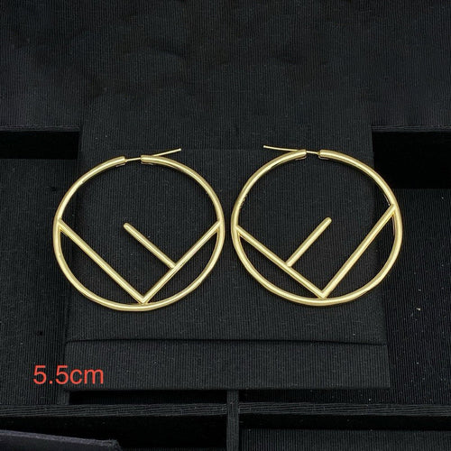 18K Fend Hoop Earrings