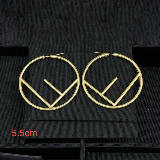 18K Fend Hoop Earrings