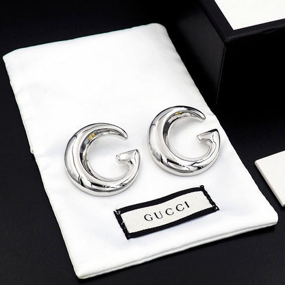 18K GG Large Gold Earrings