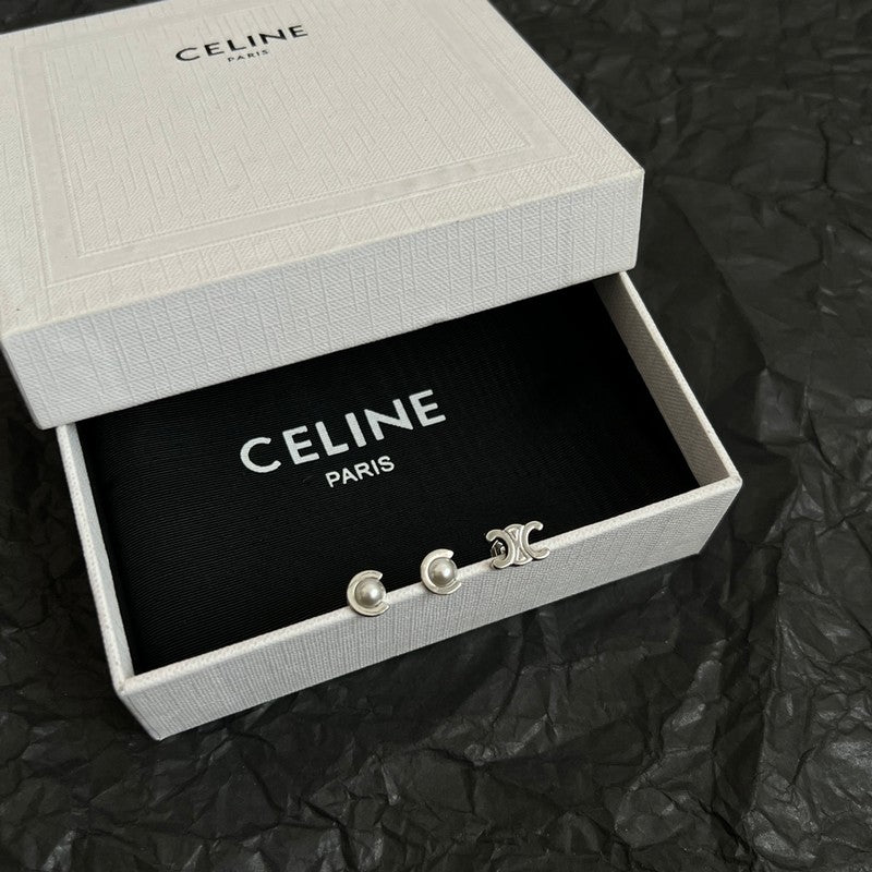 CE Pearl Gold Earrings