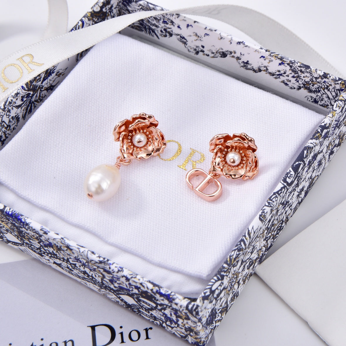 Boucles d'oreilles CD D-Millefiori 18 carats