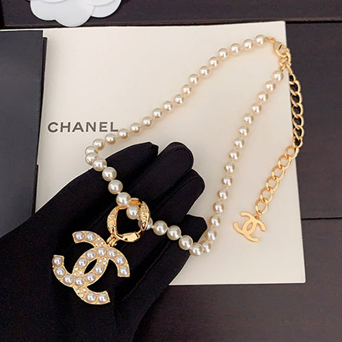 18K CC Classic Pearl Necklace