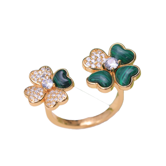 18K Van Cleef & Arpels VCA Cosmos Between the Finger Diamond Ring