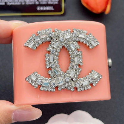 18K CC Pearl Diamond Pink Cuff Bracelet