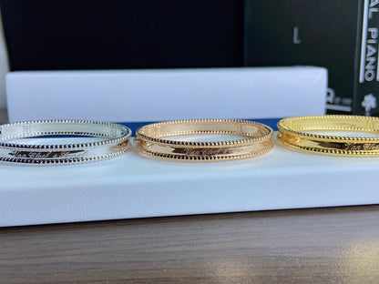 18K Rose Gold Perlée Signature Bracelet