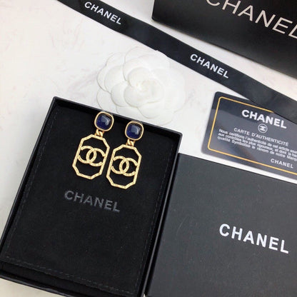 18K CC Perfume Bottle Earrings