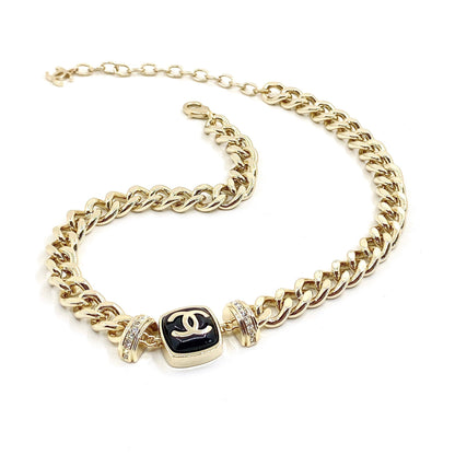 18K CHANEL CC Diamonds Necklace